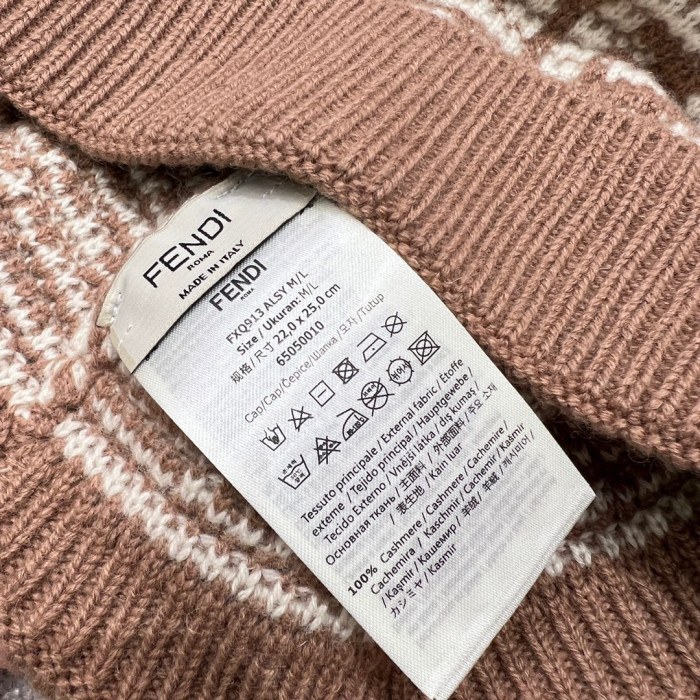 Fendi Knitted Cashmere Scarf Hat #nigo96644
