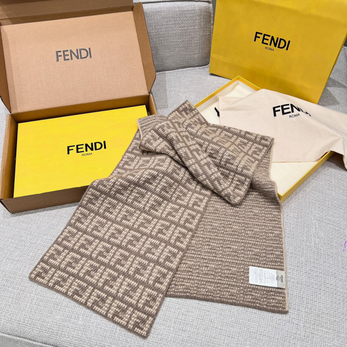 Fendi Knitted Cashmere Scarf Hat #nigo96644