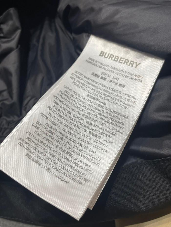 Burberry Plaid Pattern Zip Puffert Down Jacket #nigo96641