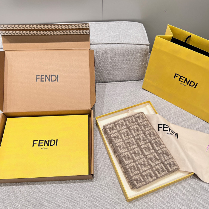 Fendi Knitted Cashmere Scarf Hat #nigo96644