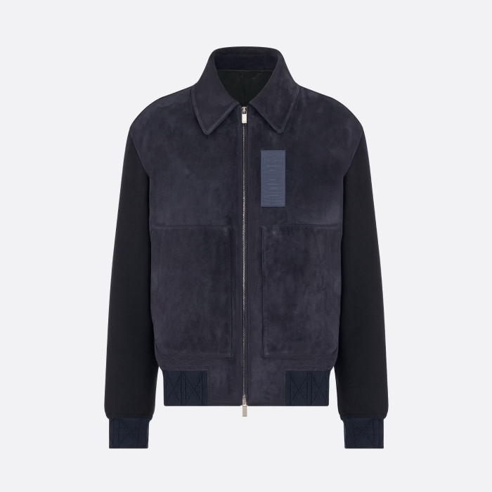 Dior Men's Suede Zip Lapel Jacket #nigo96656