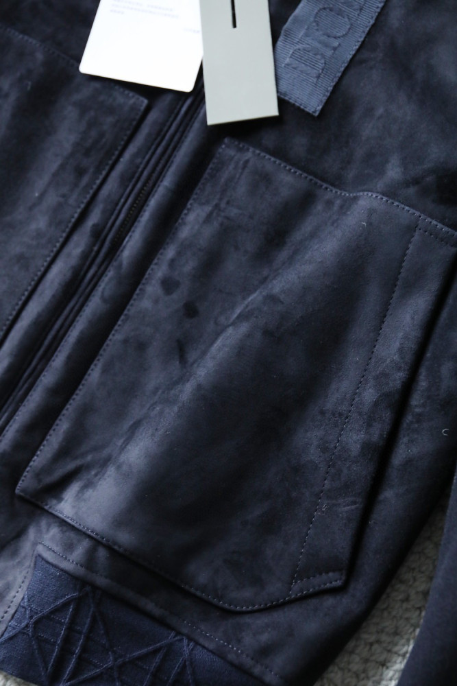 Dior Men's Suede Zip Lapel Jacket #nigo96656