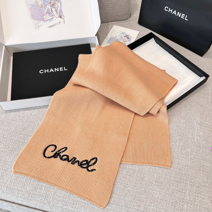 Chanel Cashmere Knit Hat Gloves Scarf #nigo96642