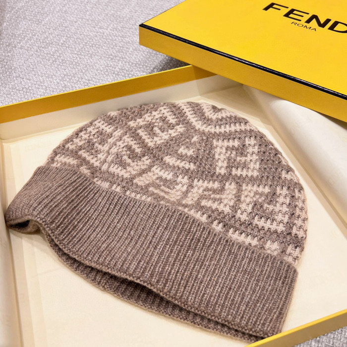 Fendi Knitted Cashmere Scarf Hat #nigo96644