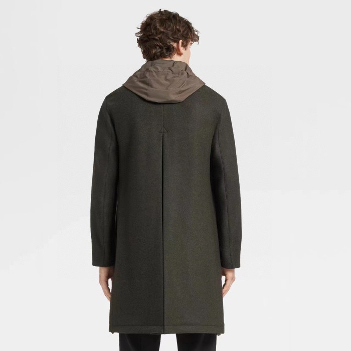 Ermenegildo Zegna Lapel Windbreaker Hooded Jacket Ngvp #nigo6737