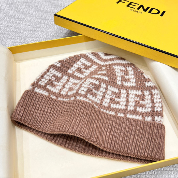 Fendi Knitted Cashmere Scarf Hat #nigo96644