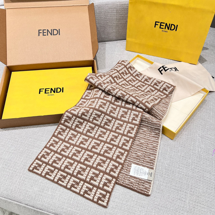 Fendi Knitted Cashmere Scarf Hat #nigo96644
