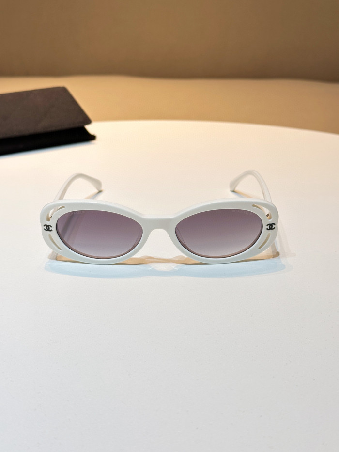 Chanel Oval Sunglasses Glasses #nigo96661