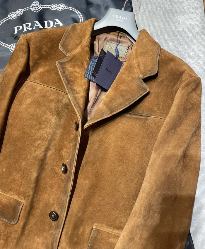 Prada Men's Single Breasted Vintage Jacket Ngvp #nigo6745