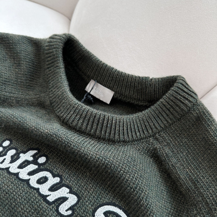 Christian Dior Atelier Sweater Crew Neck Long Sleeve Knitted jumper #nigo96666