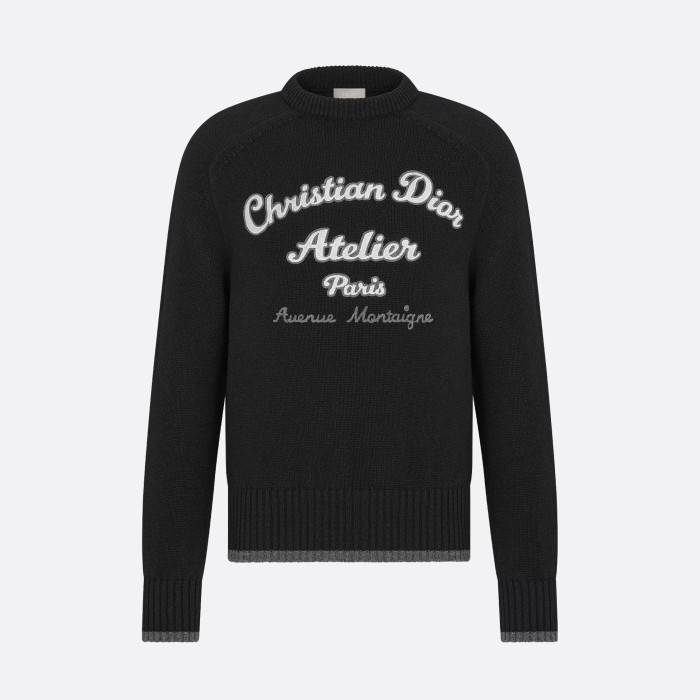 Christian Dior Atelier Sweater Crew Neck Long Sleeve Knitted jumper #nigo96666