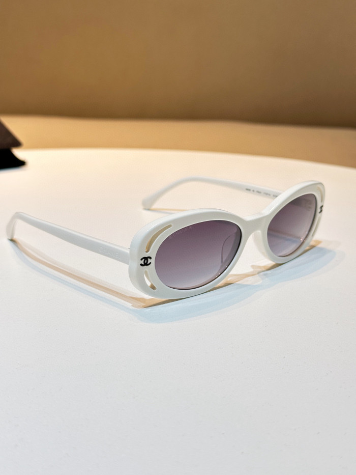 Chanel Oval Sunglasses Glasses #nigo96661