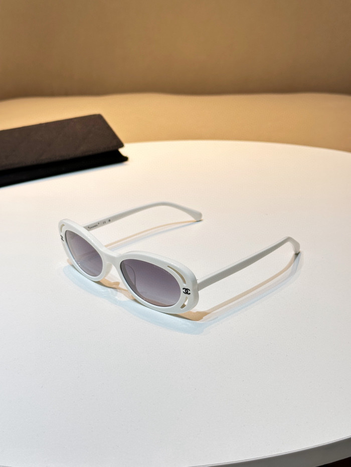 Chanel Oval Sunglasses Glasses #nigo96661