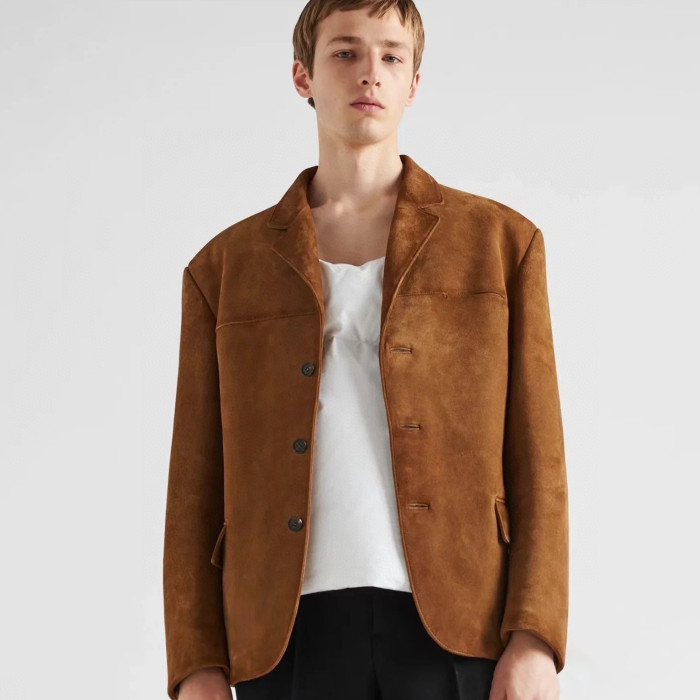Prada Men's Single Breasted Vintage Jacket Ngvp #nigo6745