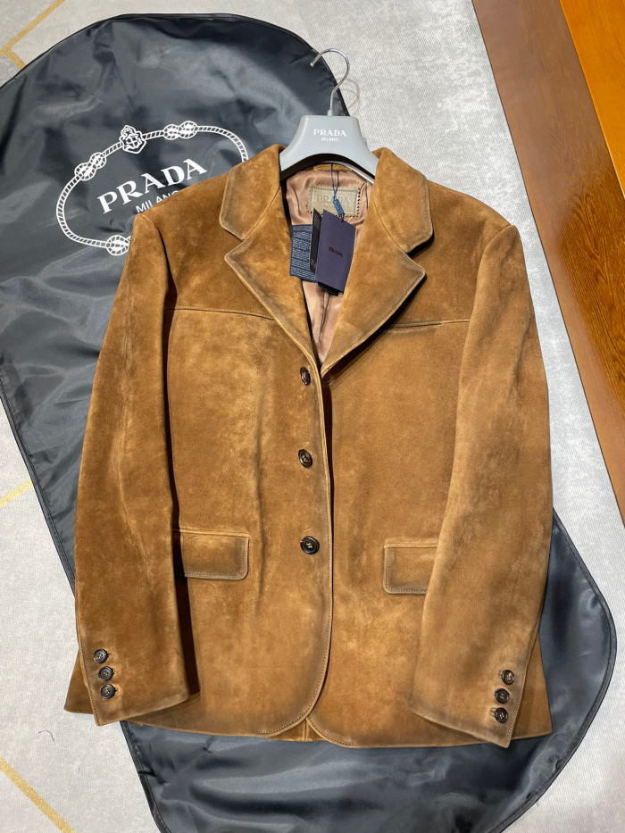 Prada Men's Single Breasted Vintage Jacket Ngvp #nigo6745