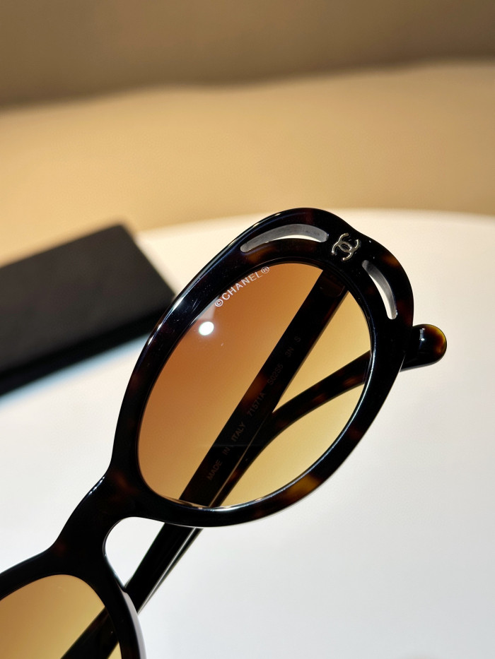 Chanel Oval Sunglasses Glasses #nigo96661