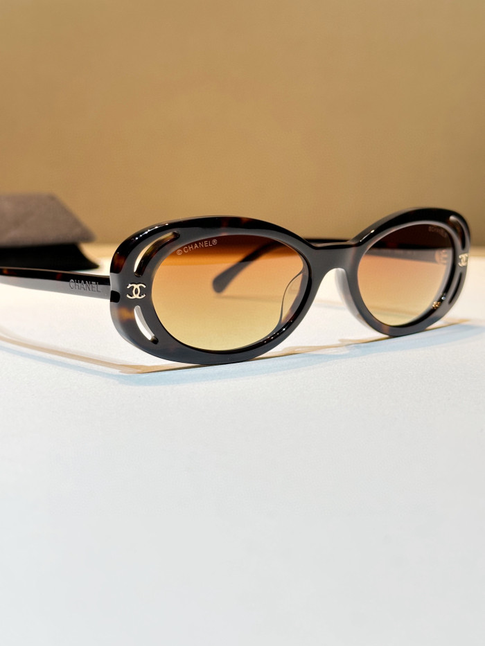Chanel Oval Sunglasses Glasses #nigo96661