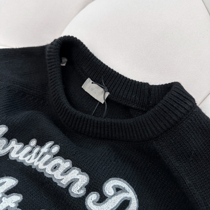 Christian Dior Atelier Sweater Crew Neck Long Sleeve Knitted jumper #nigo96666