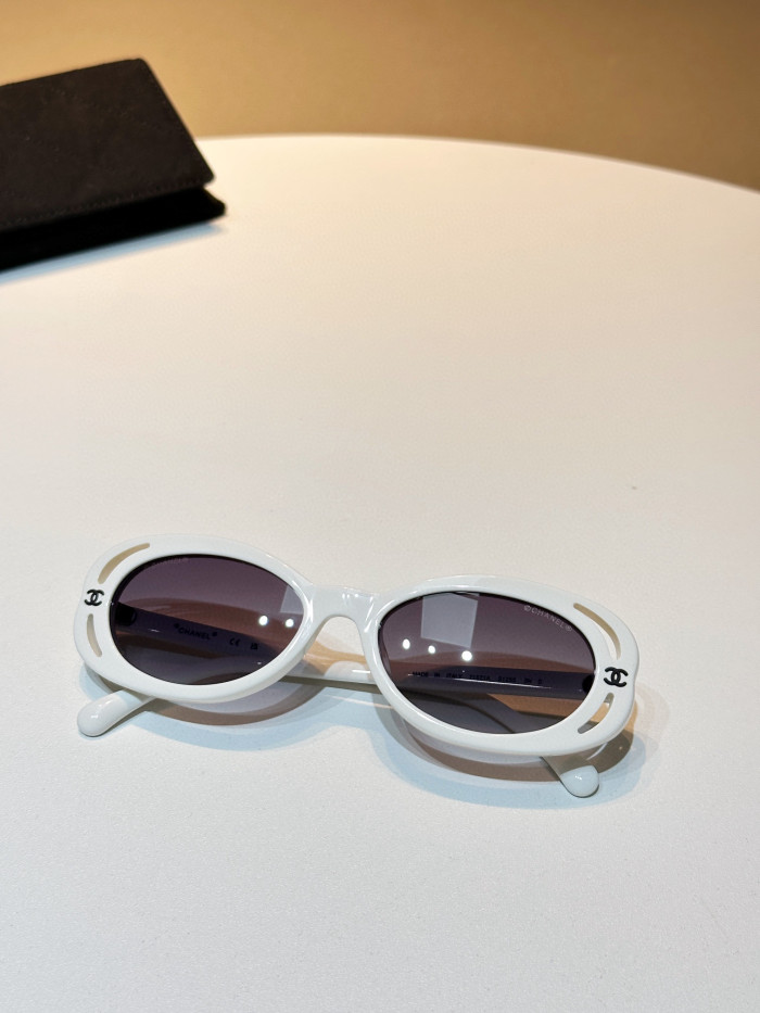 Chanel Oval Sunglasses Glasses #nigo96661