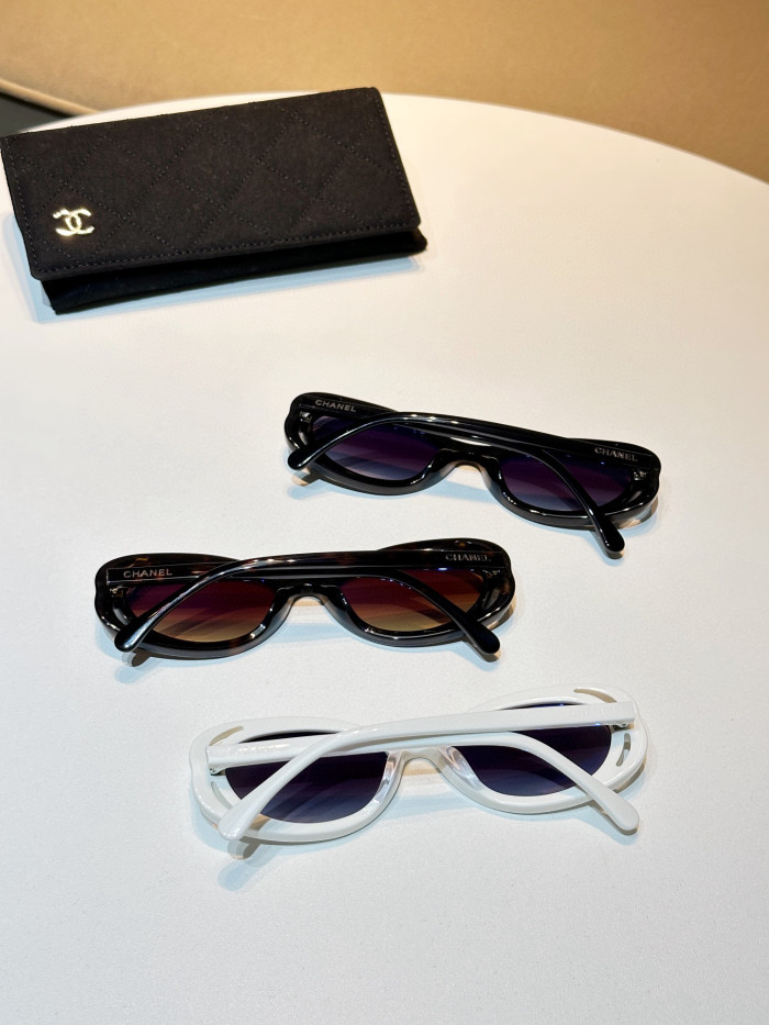 Chanel Oval Sunglasses Glasses #nigo96661