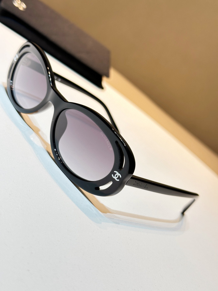 Chanel Oval Sunglasses Glasses #nigo96661