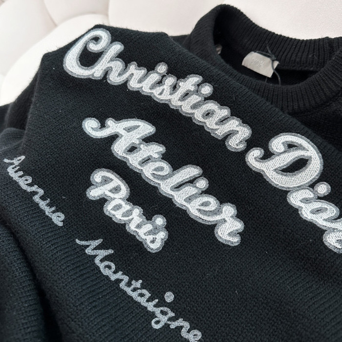 Christian Dior Atelier Sweater Crew Neck Long Sleeve Knitted jumper #nigo96666