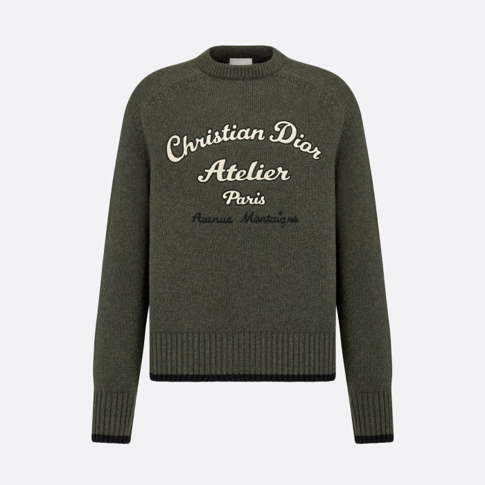Christian Dior Atelier Sweater Crew Neck Long Sleeve Knitted jumper #nigo96666