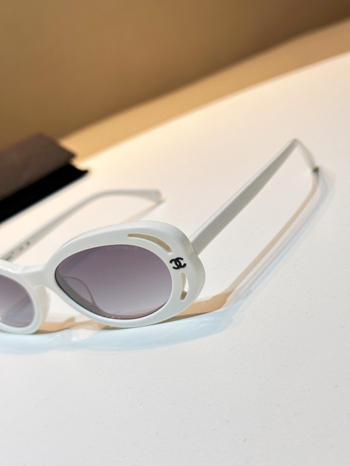 Chanel Oval Sunglasses Glasses #nigo96661