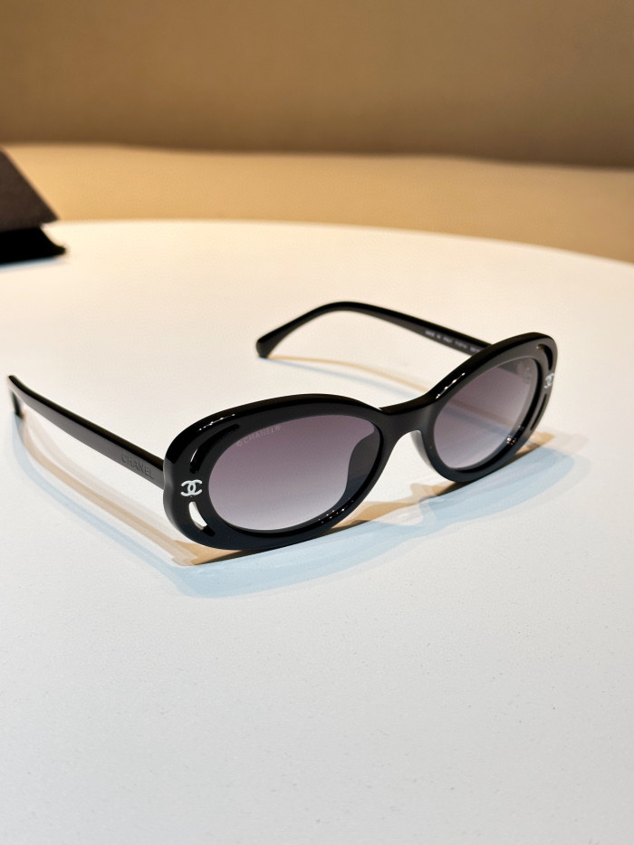 Chanel Oval Sunglasses Glasses #nigo96661