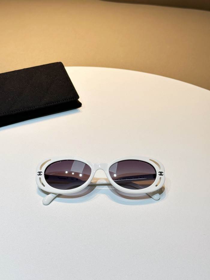 Chanel Oval Sunglasses Glasses #nigo96661