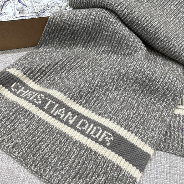 Dior WHITE Knitted Hat Scarf Two-Piece Set #nigo21981