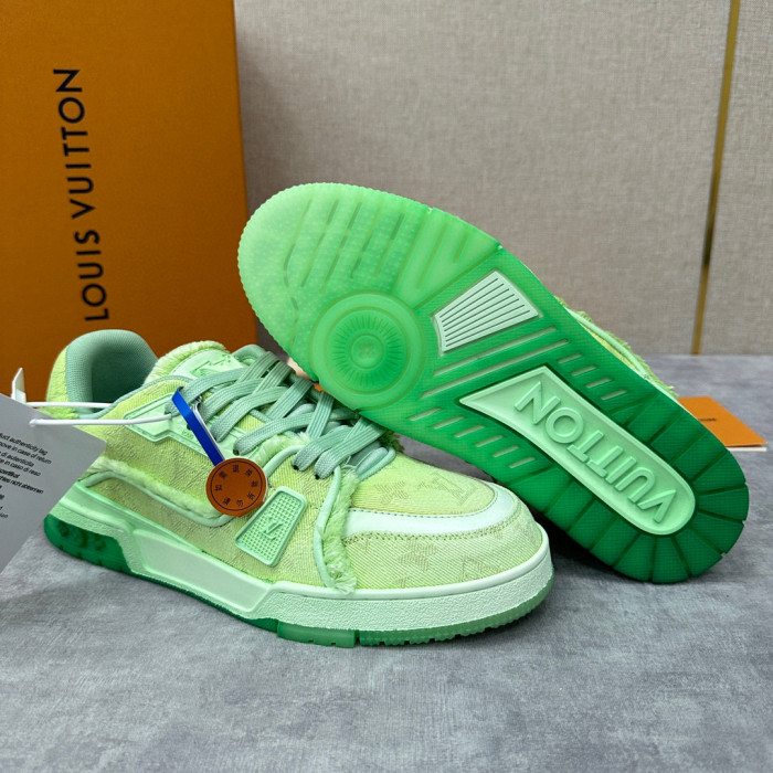 Louis Vuitton TRAINER Candy Colored Lace Up Casual Board Shoes #nigo21983