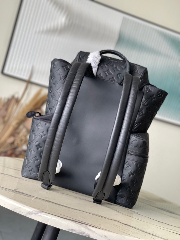 Louis Vuitton TREKKING Leather Printed Backpack Bag #nigo21974