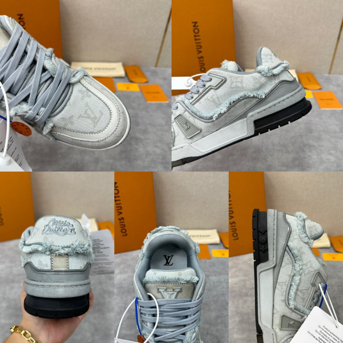 Louis Vuitton TRAINER Candy Colored Lace Up Casual Board Shoes #nigo21983