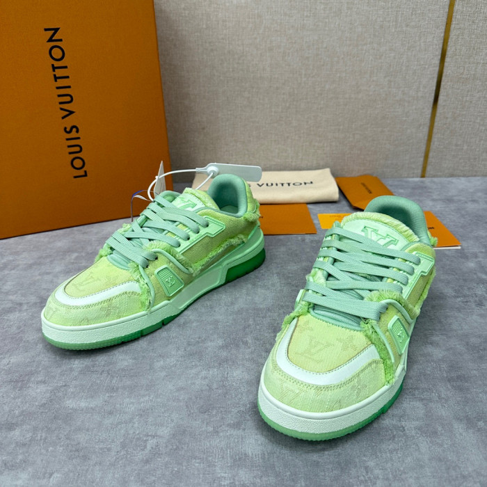 Louis Vuitton TRAINER Candy Colored Lace Up Casual Board Shoes #nigo21983