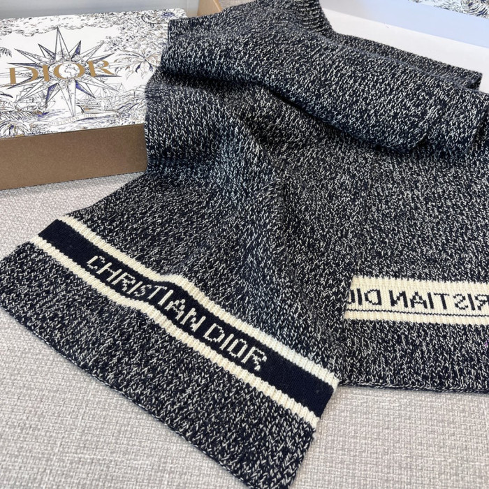 Dior WHITE Knitted Hat Scarf Two-Piece Set #nigo21981
