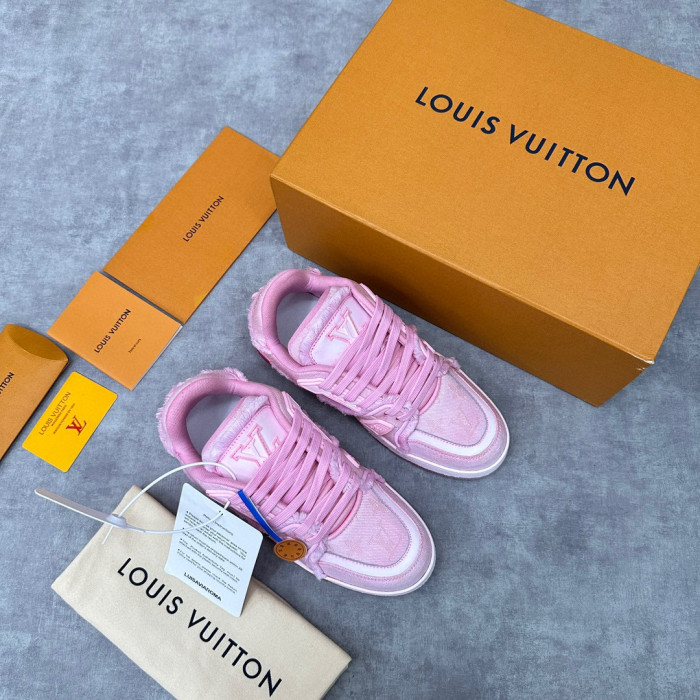 Louis Vuitton TRAINER Candy Colored Lace Up Casual Board Shoes #nigo21983