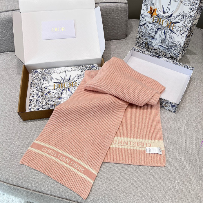 Dior WHITE Knitted Hat Scarf Two-Piece Set #nigo21981