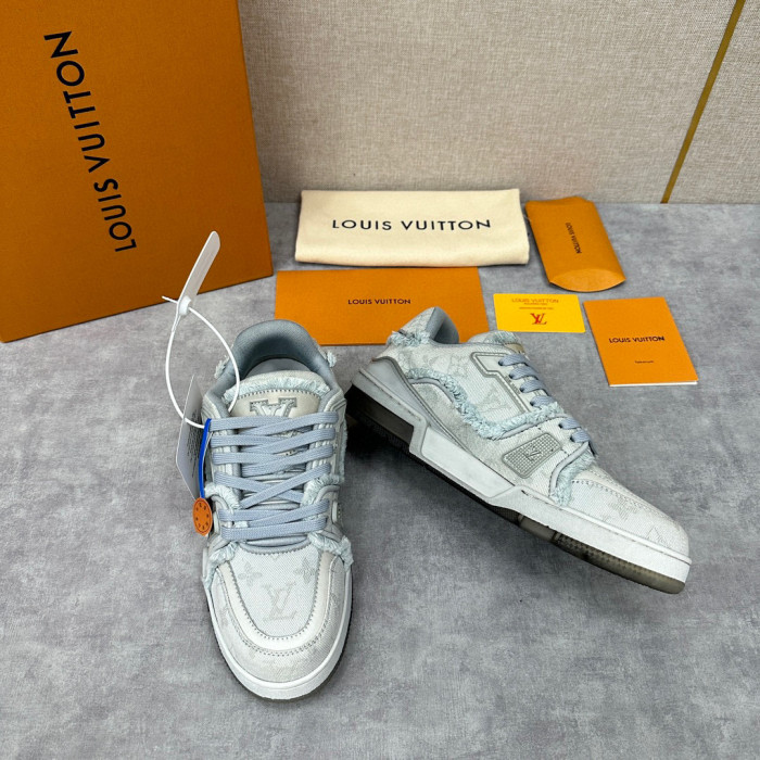 Louis Vuitton TRAINER Candy Colored Lace Up Casual Board Shoes #nigo21983