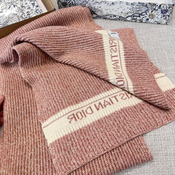Dior WHITE Knitted Hat Scarf Two-Piece Set #nigo21981