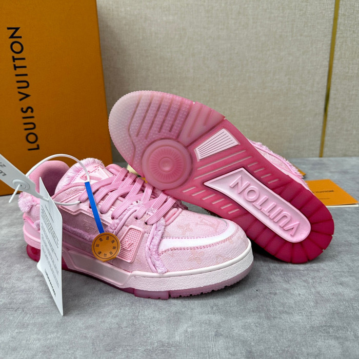 Louis Vuitton TRAINER Candy Colored Lace Up Casual Board Shoes #nigo21983