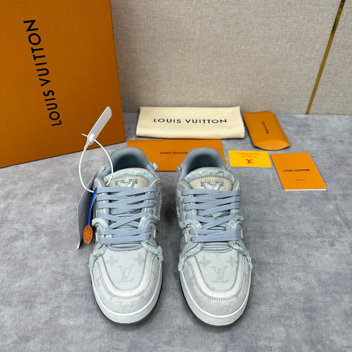 Louis Vuitton TRAINER Candy Colored Lace Up Casual Board Shoes #nigo21983