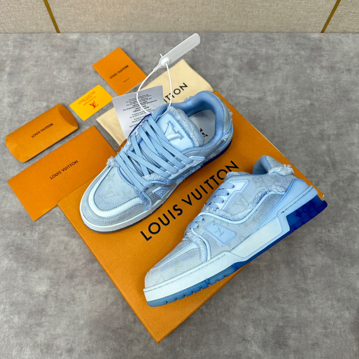Louis Vuitton TRAINER Candy Colored Lace Up Casual Board Shoes #nigo21983