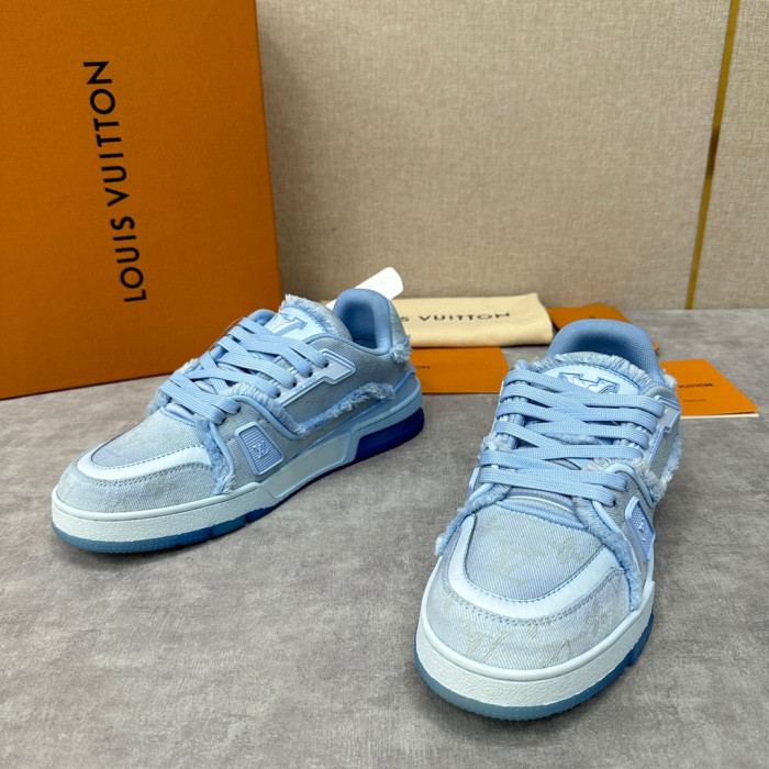Louis Vuitton TRAINER Candy Colored Lace Up Casual Board Shoes #nigo21983