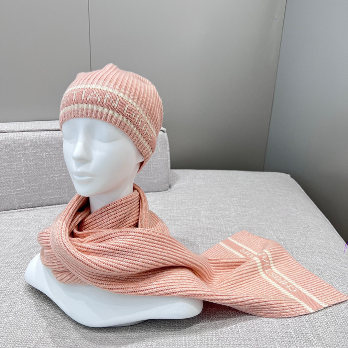 Dior WHITE Knitted Hat Scarf Two-Piece Set #nigo21981