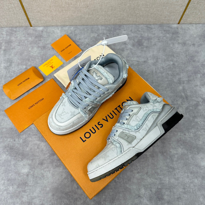 Louis Vuitton TRAINER Candy Colored Lace Up Casual Board Shoes #nigo21983