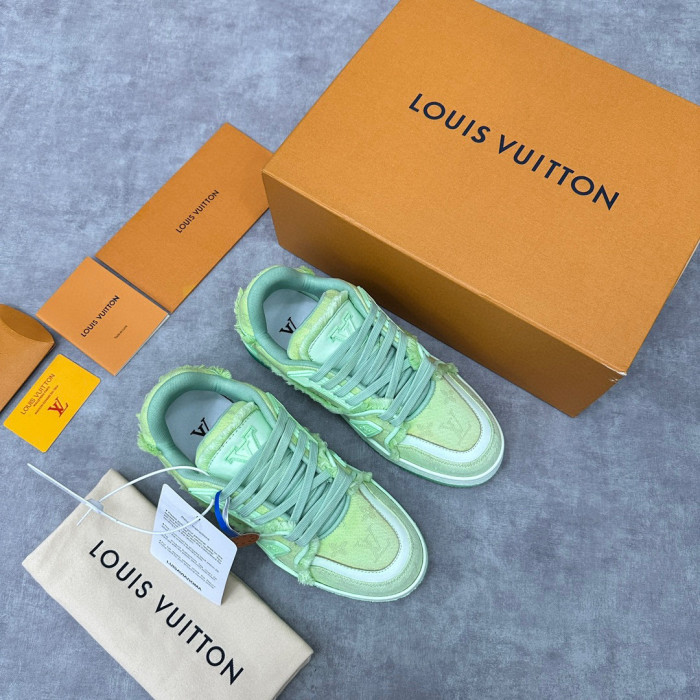 Louis Vuitton TRAINER Candy Colored Lace Up Casual Board Shoes #nigo21983