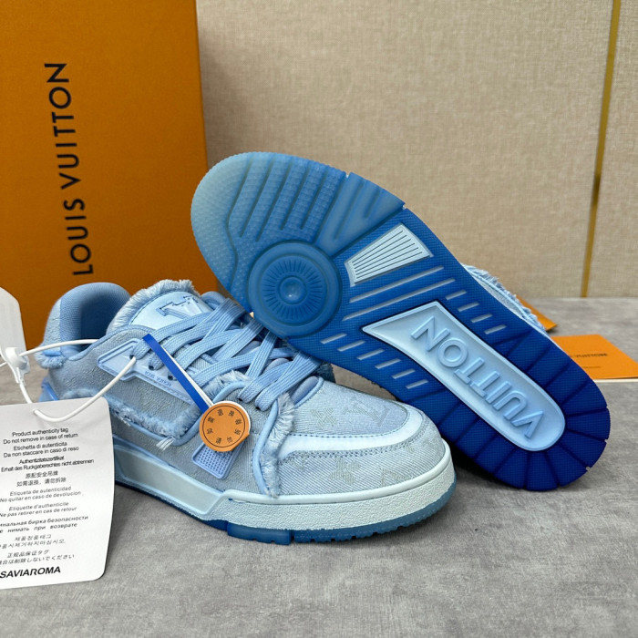 Louis Vuitton TRAINER Candy Colored Lace Up Casual Board Shoes #nigo21983