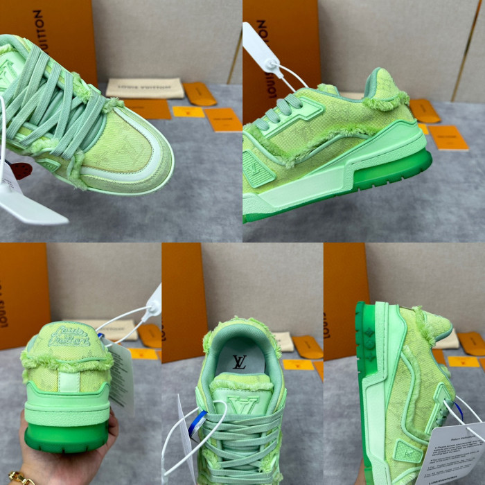 Louis Vuitton TRAINER Candy Colored Lace Up Casual Board Shoes #nigo21983