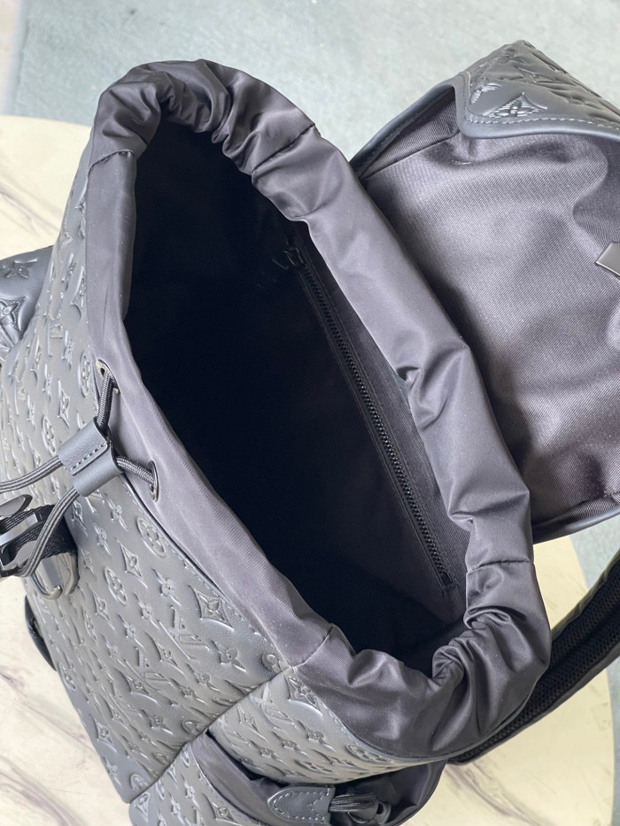 Louis Vuitton TREKKING Leather Printed Backpack Bag #nigo21974